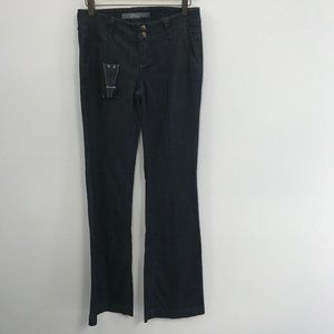 NWT Level 99 Bootcut Brass Button Long Jeans